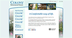 Desktop Screenshot of colonyretirementhomes.org